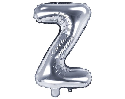35CM SILVER LETTER Z AIR FILL FOIL