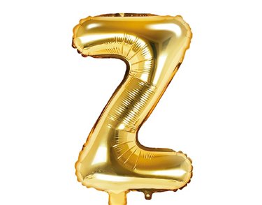 35CM GOLD LETTER Z AIR FILL FOIL