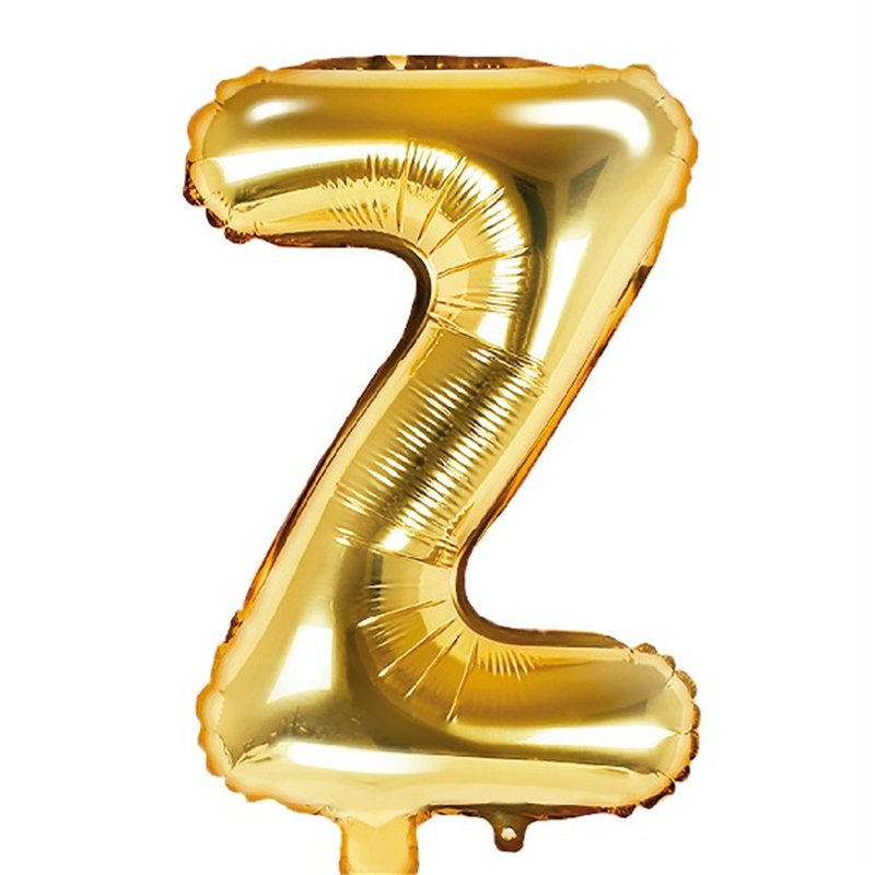 35CM GOLD LETTER Z AIR FILL FOIL