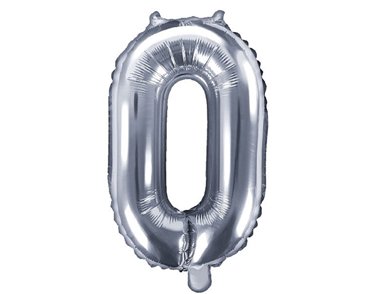 35CM SILVER NUMBER 0 AIR FILL FOIL
