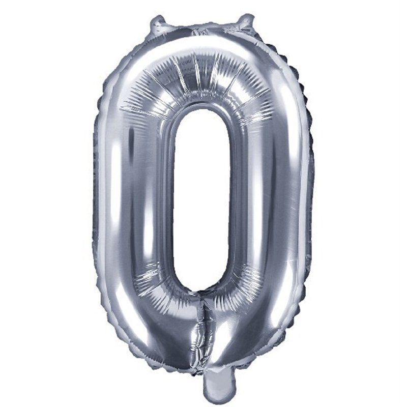 35CM SILVER NUMBER 0 AIR FILL FOIL