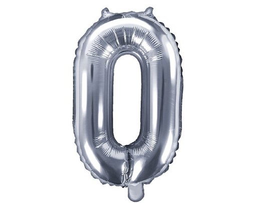 35CM SILVER NUMBER 0 AIR FILL FOIL