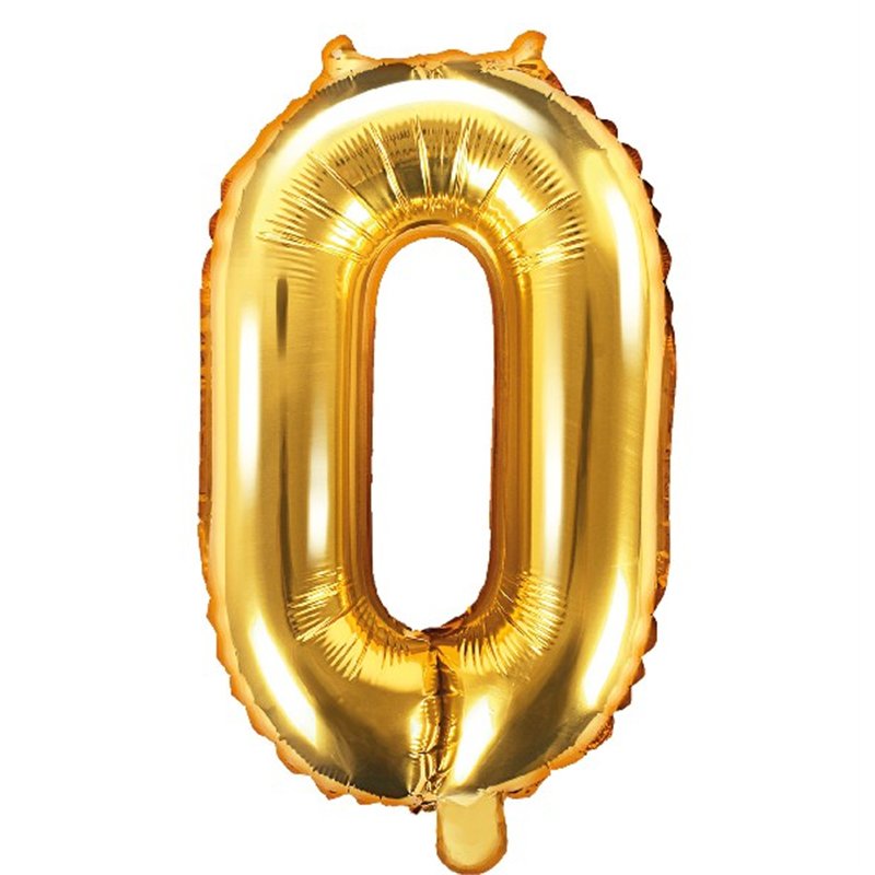 35CM GOLD NUMBER 0 AIR FILL FOIL