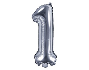 35CM SILVER NUMBER 1 AIR FILL FOIL
