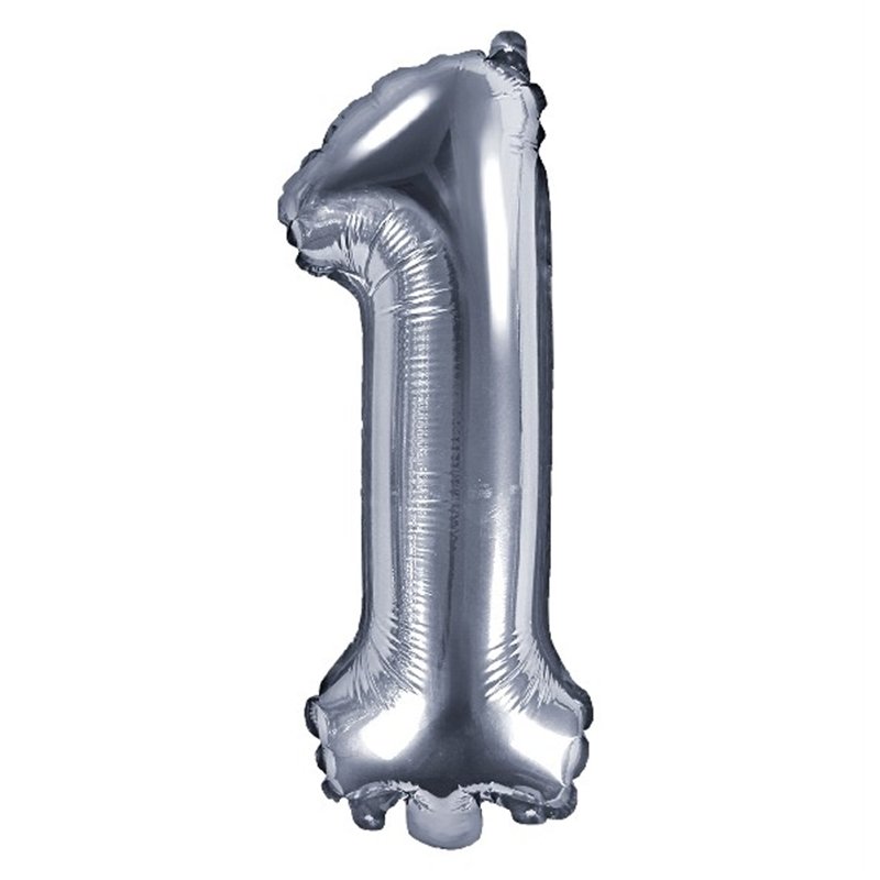 35CM SILVER NUMBER 1 AIR FILL FOIL