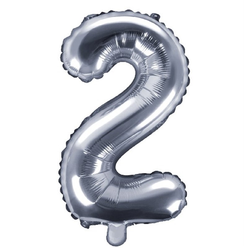 35CM SILVER NUMBER 2 AIR FILL FOIL