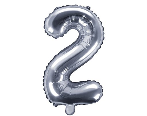 35CM SILVER NUMBER 2 AIR FILL FOIL