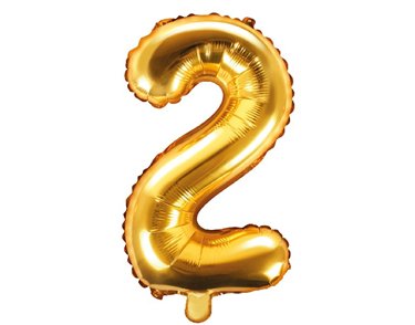 35CM GOLD NUMBER 2 AIR FILL FOIL