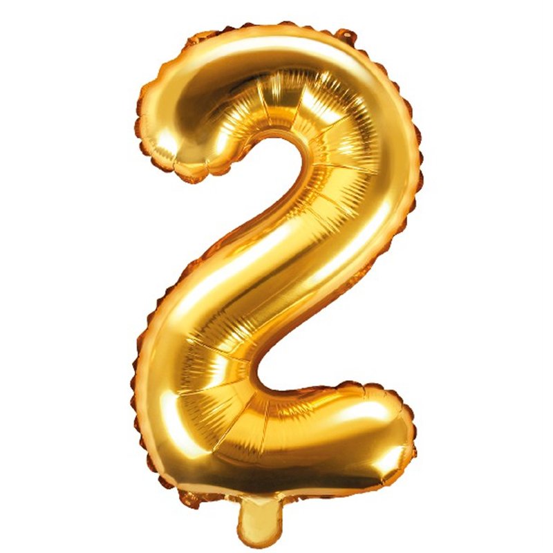 35CM GOLD NUMBER 2 AIR FILL FOIL