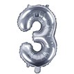 35CM SILVER NUMBER 3 AIR FILL FOIL
