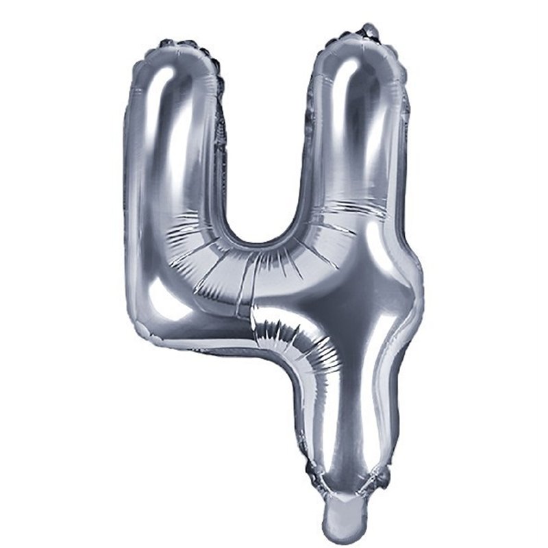 35CM SILVER NUMBER 4 AIR FILL FOIL