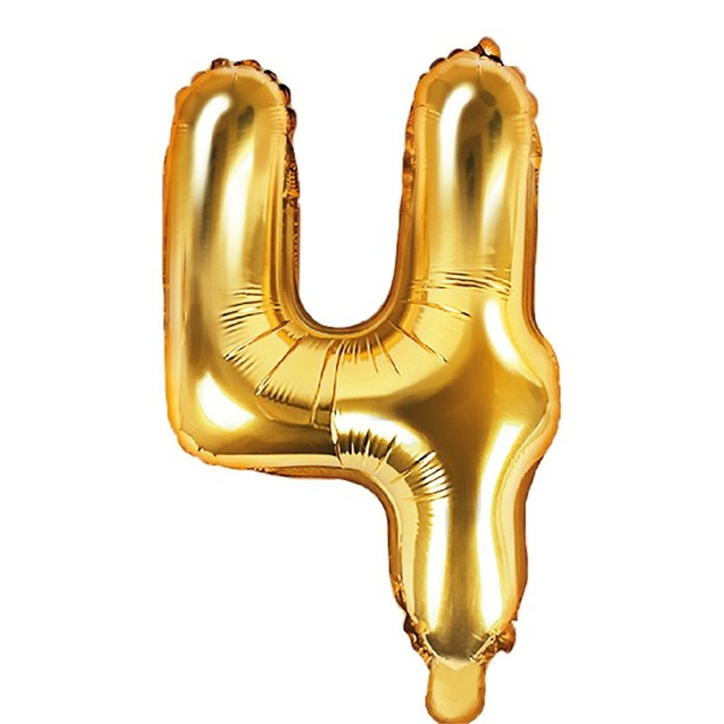 35CM GOLD NUMBER 4 AIR FILL FOIL