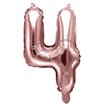 35CM ROSE GOLD NUMBER 4 AIR FILL FOIL