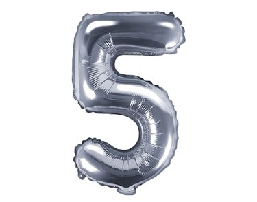 35CM SILVER NUMBER 5 AIR FILL FOIL