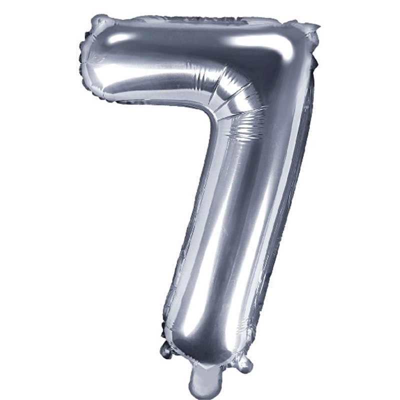 35CM SILVER NUMBER 7 AIR FILL FOIL