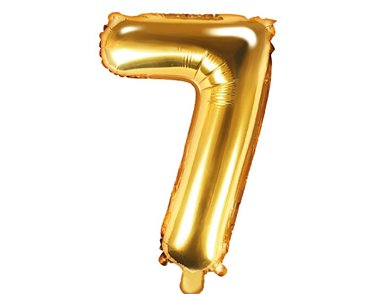 35CM GOLD NUMBER 7 AIR FILL FOIL