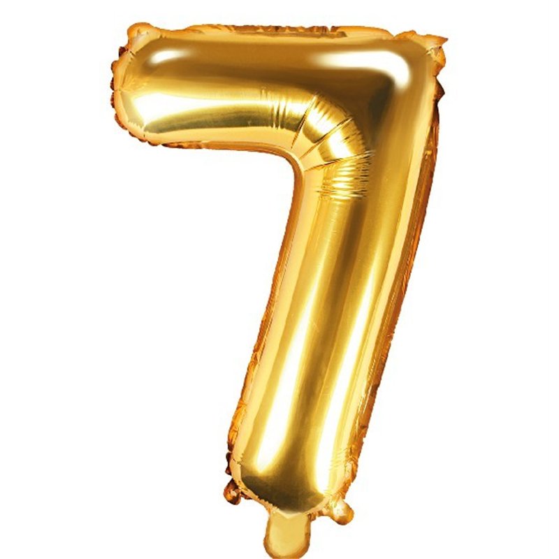 35CM GOLD NUMBER 7 AIR FILL FOIL