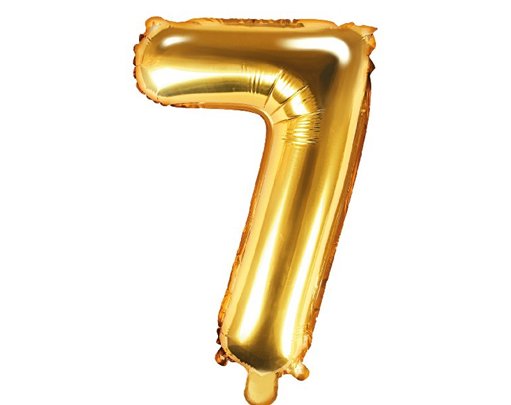 35CM GOLD NUMBER 7 AIR FILL FOIL