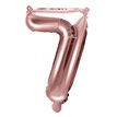 35CM ROSE GOLD NUMBER 7 AIR FILL FOIL