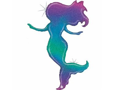 52IN GLITTER MERMAID FOIL BALLOON