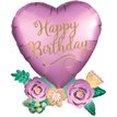 BIRTHDAY SATIN HEART SUPERSHAPE
