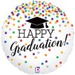 18IN GLITTERING GRAD CONFETTI HOLO FOIL