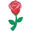 5FT RED ROSE SHAPED FOIL BALLOON
