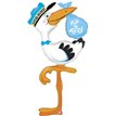 5FT STORK BABY BOY DELIVERY SHAPED FOIL