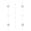 WHITE AND SILVER BALLOON STRING
