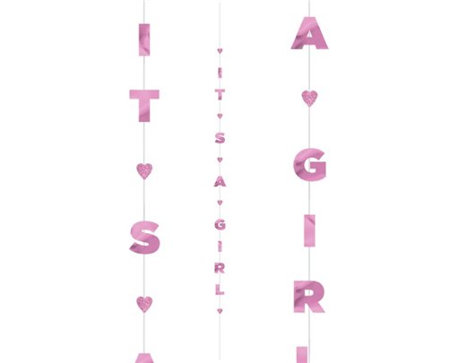 ITS A GIRL BALLOON STRING