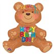 HAPPY BIRTHDAY SITTING BEAR FOIL