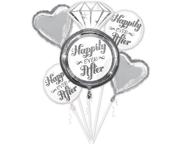 HAPPLLY EVER AFTER BALLOON BOUQUET