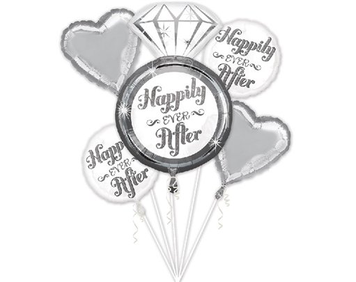 HAPPLLY EVER AFTER BALLOON BOUQUET