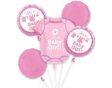 SHOWER WITH LOVE GIRL BALLOON BOUQUET