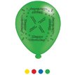 (8) 10IN ASST HAPPY BIRTHDAY BALLOONS  6S