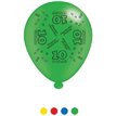 (8) 10IN ASST AGE 10 BIRTHDAY BALLOONS  6S