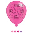 (8) 10IN ASST AGE 21 PINK BIRTHDAY BALLOONS