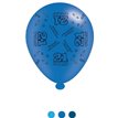 (8) 10IN ASST AGE 21 BLUE BIRTHDAY BALLOONS 6S
