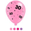 (8) 10IN ASST AGE 30 PINK MIX  BALLOONS  6S