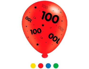 (8) 10IN ASST AGE 100 MIX BALLOONS  6S