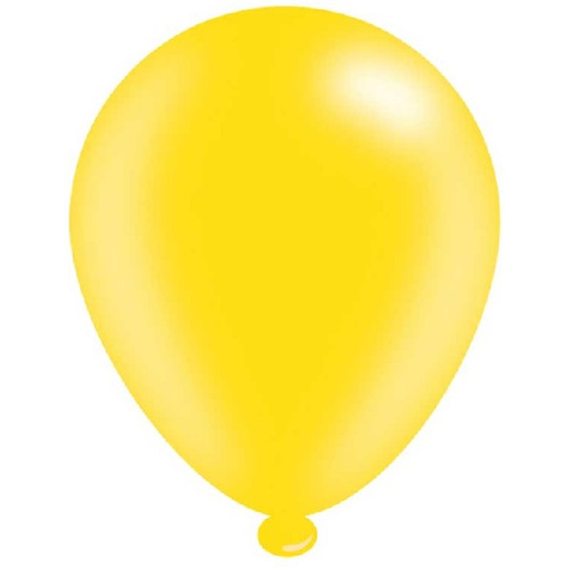 (8) 10IN ASST YELLOW BALLOONS  6S
