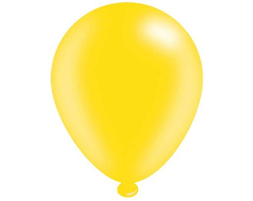 (8) 10IN ASST YELLOW BALLOONS  6S