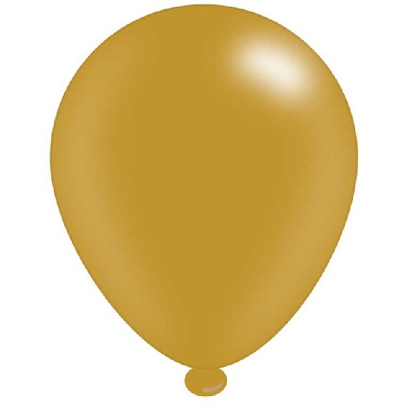 (8) 10IN ASST GOLD BALLOONS  6S