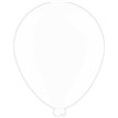 (8) 10IN ASST WHITE BALLOONS  6S