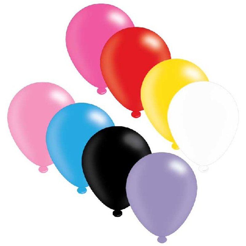 (8) 10IN ASST ASSORTED BALLOONS  6S