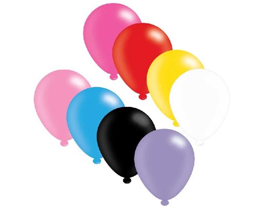 (8) 10IN ASST ASSORTED BALLOONS  6S