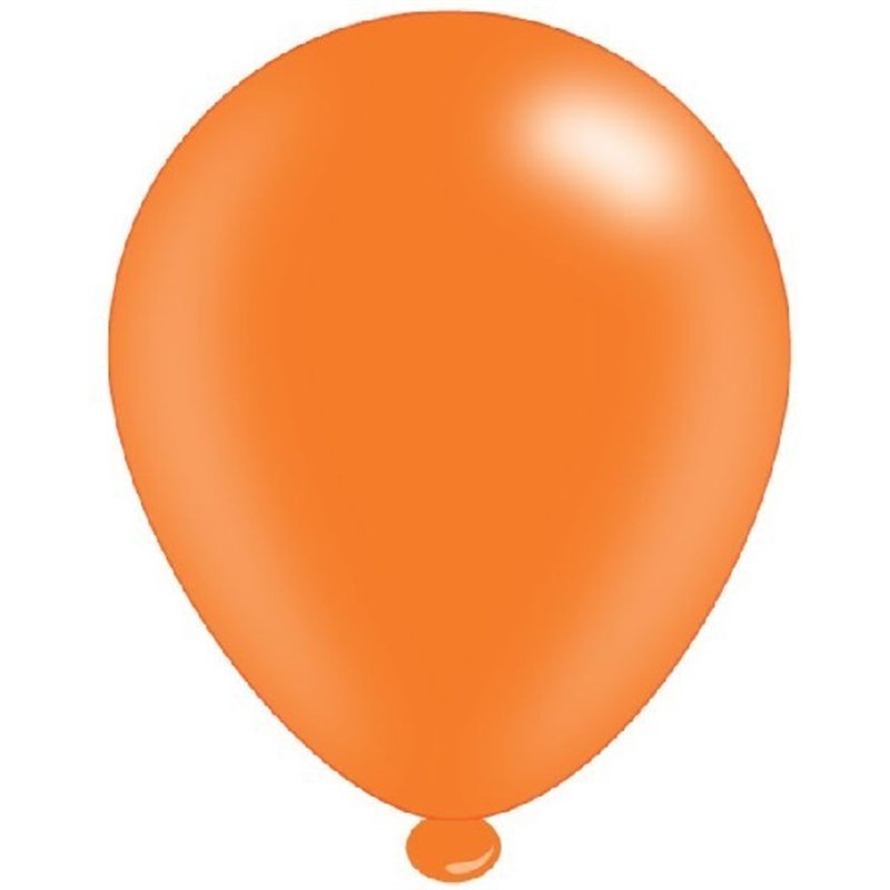 (8) 10IN ASST ORANGE BALLOONS  6S