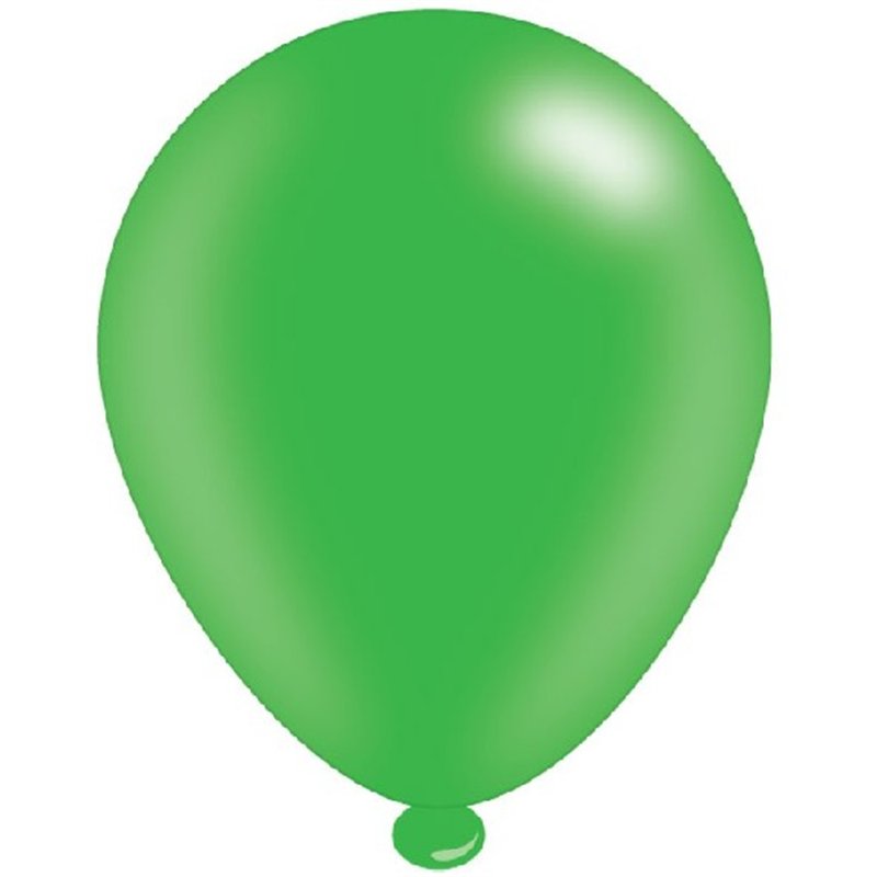 (8) 10IN ASST GREEN BALLOONS  6S