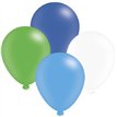 (8) 10IN ASST BLUE MIX BALLOONS  6S