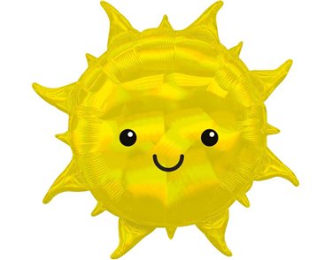 27IN IRIDESCENT SUN S/SHAPE